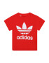 ADIDAS ORIGINALS Tricou 'Trefoil' roșu / alb - Pled.ro