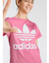 ADIDAS ORIGINALS Tricou 'Trefoil' roz deschis / alb - Pled.ro