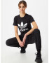 ADIDAS ORIGINALS Tricou 'Adicolor Classics Trefoil' negru / alb - Pled.ro