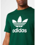 ADIDAS ORIGINALS Tricou 'Adicolor Classics Trefoil' verde închis / alb - Pled.ro