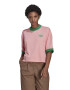 ADIDAS ORIGINALS Tricou verde / roz - Pled.ro