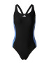 ADIDAS PERFORMANCE Costum de baie sport '3-Stripes Colorblock' albastru / negru / alb - Pled.ro