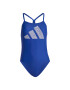 ADIDAS PERFORMANCE Costum de baie sport '3 Bar Logo Print' albastru regal / alb - Pled.ro