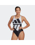 ADIDAS PERFORMANCE Costum de baie sport 'Logo Graphic' negru / alb - Pled.ro