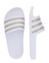 ADIDAS SPORTSWEAR Flip-flops 'Adilette Aqua' argintiu / alb - Pled.ro