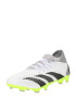 ADIDAS PERFORMANCE Ghete de fotbal 'Predator Accuracy.3 Firm Ground' gri / verde neon / negru / alb - Pled.ro