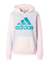 ADIDAS SPORTSWEAR Bluză de molton 'Essentials Logo friend Fleece' albastru pastel / galben pastel / verde petrol / roz pastel - Pled.ro