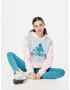 ADIDAS SPORTSWEAR Bluză de molton 'Essentials Logo friend Fleece' albastru pastel / galben pastel / verde petrol / roz pastel - Pled.ro