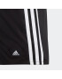 ADIDAS PERFORMANCE Modă de plajă sport '3-Stripes ' negru / alb - Pled.ro