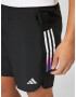 ADIDAS PERFORMANCE Pantaloni sport 'Run Icons 3-Stripes' albastru / roz / negru / alb - Pled.ro