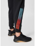 ADIDAS PERFORMANCE Pantaloni sport cyan / roși aprins / negru / alb - Pled.ro