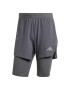 ADIDAS PERFORMANCE Pantaloni sport 'Heat.Rdy Hiit Elevated 2-In-1' gri deschis / gri închis - Pled.ro