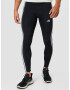 ADIDAS PERFORMANCE Pantaloni sport 'Techfit 3-Stripes Long' negru / alb - Pled.ro