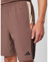 ADIDAS PERFORMANCE Pantaloni sport 'Colorblock 3-Stripes' maro / rosé / negru / alb - Pled.ro