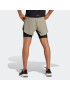 ADIDAS PERFORMANCE Pantaloni sport 'Heat.Rdy Hiit 2-In-1 ' negru / argintiu - Pled.ro