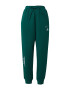 ADIDAS SPORTSWEAR Pantaloni sport 'Scribble Embroidery Fleece' verde închis / alb - Pled.ro