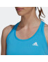 ADIDAS SPORTSWEAR Sport top 'Designed To Move 3-Stripes' albastru / alb - Pled.ro