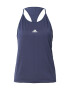 ADIDAS PERFORMANCE Sport top bleumarin / alb - Pled.ro