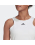 ADIDAS SPORTSWEAR Sport top gri metalic / alb - Pled.ro