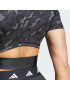 ADIDAS PERFORMANCE Sport top gri metalic / gri deschis / negru / alb - Pled.ro