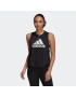 ADIDAS SPORTSWEAR Sport top 'Aeroready Logo Graphic Racerback' negru / alb - Pled.ro