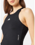 ADIDAS PERFORMANCE Sport top 'Techfit' negru / alb - Pled.ro