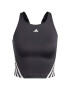 ADIDAS PERFORMANCE Sport top 'Essentials' negru / alb - Pled.ro