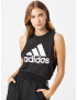 ADIDAS PERFORMANCE Sport top 'Run It' negru / alb - Pled.ro