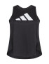 ADIDAS PERFORMANCE Sport top negru / alb - Pled.ro