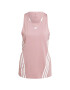 ADIDAS PERFORMANCE Sport top roz pal / alb - Pled.ro