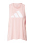 ADIDAS PERFORMANCE Sport top roz pastel / alb - Pled.ro