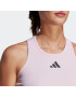 ADIDAS PERFORMANCE Sport top roz pastel / negru - Pled.ro