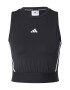 ADIDAS PERFORMANCE Sport top 'Techfit Branded Tape' gri / negru / alb - Pled.ro