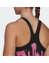 ADIDAS SPORTSWEAR Sport top 'Thebe Magugu New York Y-Back' fucsia / negru / alb - Pled.ro