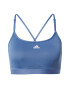 ADIDAS PERFORMANCE Sutien sport 'Aeroreact Light-Support' albastru porumbel / alb - Pled.ro