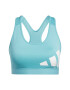 ADIDAS PERFORMANCE Sutien sport azur / alb - Pled.ro