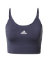 ADIDAS PERFORMANCE Sutien sport bleumarin / alb - Pled.ro