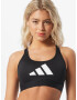 ADIDAS PERFORMANCE Sutien sport 'Don't Rest' negru / alb - Pled.ro