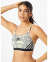 ADIDAS SPORTSWEAR Sutien sport 'Aeroreact Light-Support Hyperglam Printed' galben / gri deschis / negru - Pled.ro