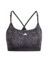 ADIDAS PERFORMANCE Sutien sport 'Aeroreact Light-Support Floral Print' gri / gri deschis / negru / alb - Pled.ro