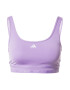 ADIDAS PERFORMANCE Sutien sport 'Aeroreact' mov deschis / alb - Pled.ro