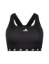 ADIDAS PERFORMANCE Sutien sport 'Powerreact Medium-Support Techfit ' negru / alb - Pled.ro