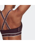 ADIDAS PERFORMANCE Sutien sport 'Powerimpact Medium-Support Techfit' roșu bordeaux / alb - Pled.ro