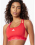 ADIDAS PERFORMANCE Sutien sport 'Powerreact Medium-Support Techfit' roz / roz / roșu - Pled.ro