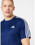 ADIDAS PERFORMANCE Tricou funcțional 'Train Essentials 3-Stripes ' albastru închis / alb - Pled.ro