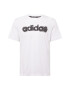 ADIDAS SPORTSWEAR Tricou funcțional 'Aeroready Workout Silicone Print Linear Logo' gri închis / negru / alb - Pled.ro