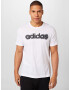 ADIDAS SPORTSWEAR Tricou funcțional 'Aeroready Workout Silicone Print Linear Logo' gri închis / negru / alb - Pled.ro