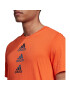 ADIDAS SPORTSWEAR Tricou funcțional 'Designed To Move Logo' gri / portocaliu - Pled.ro