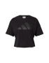 ADIDAS PERFORMANCE Tricou funcțional 'Train Icons 3 Bar Logo' gri închis / negru - Pled.ro