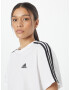 ADIDAS SPORTSWEAR Tricou funcțional 'Essentials 3-Stripes ' negru / alb - Pled.ro